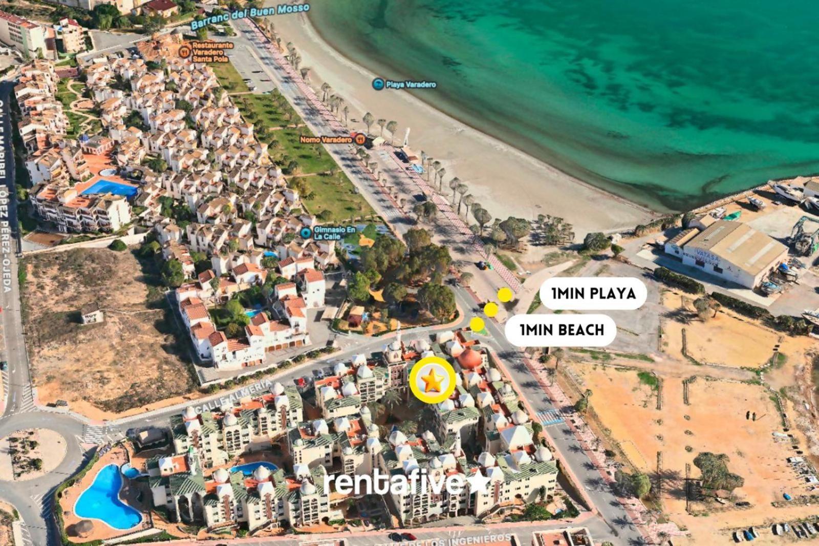 Rentafive Varadero Con Piscina Playa Y Terraza Санта-Пола Екстер'єр фото